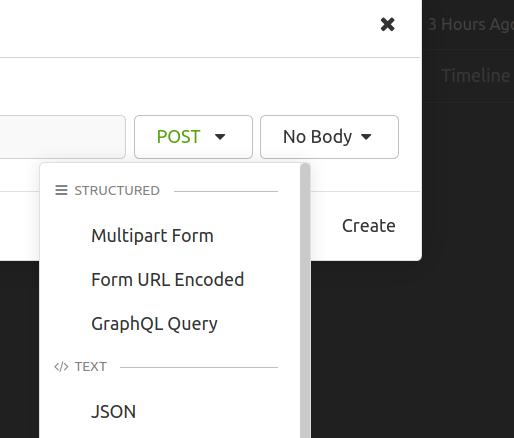 set request body